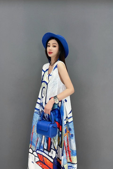 V 목 소매 한 조각 긴 길이