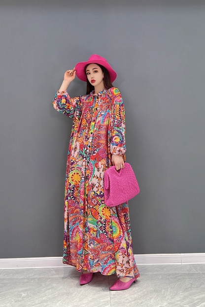 JIANG DAN MONROE EUROPEAN STATION 2022 WINTER NEW FASHION DRESS CASUAL CHIFFON TEMPERAMENT THIN SLIM WOMEN LT0333